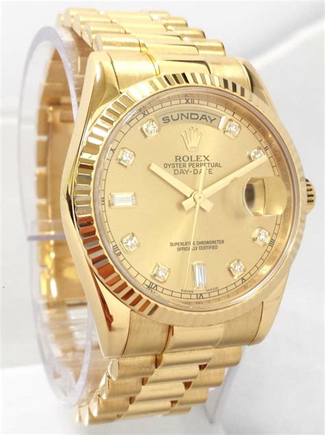 presidential rolex 18kt-yg mens diamond inside outside|Rolex day date president.